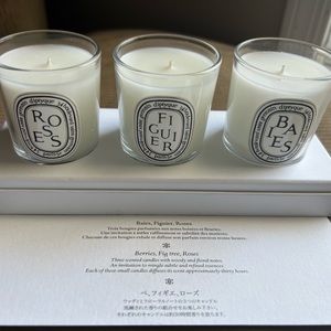 Diptyque candle trio